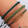 TCC™ Natural Tibetan Copper Green Rope 3 Layer Goodluck Wealth Charm Bracelet